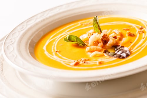 Preview: Pumpkin Soup With Shrimps