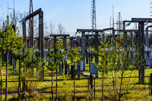 Preview: View On High Voltage Distribution Substation Of Factory
