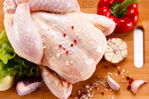 Preview: Fresh Raw Chicken On Cutting Board