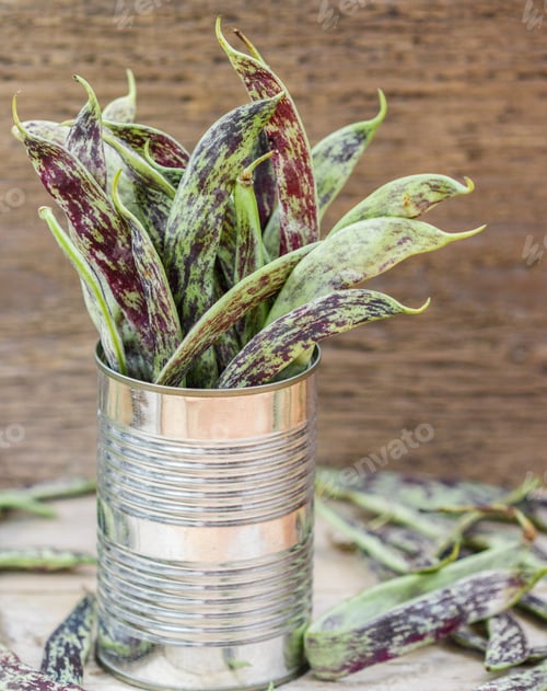 Preview: Green Beans For Lobio. Selective Focus