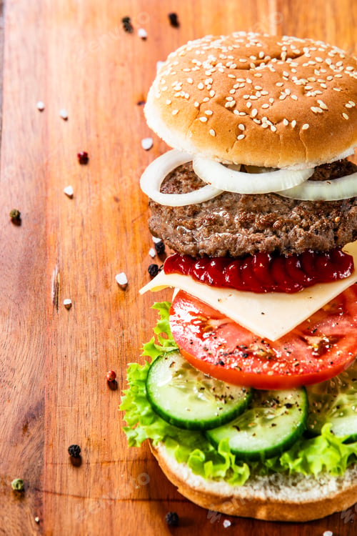 Preview: Asty Burger On Cutting Board