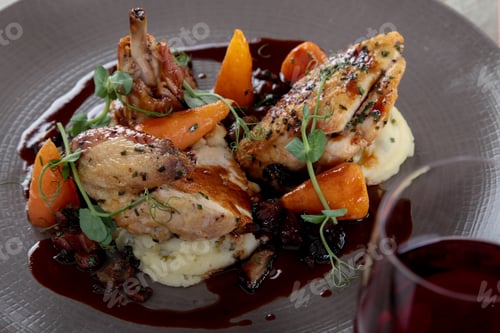Preview: Plated Chicken Dinner