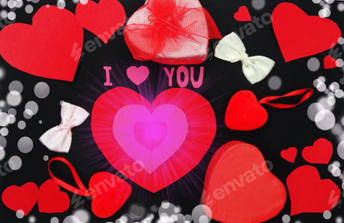 Preview: Greeting Card Love Valentine'S Day With Hearts