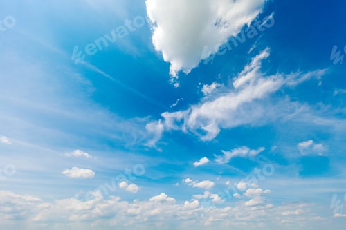 Preview: Blue Sky With White Clouds.