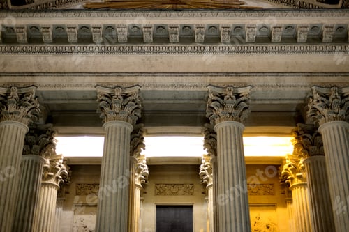 Preview: Colonnade Of Kazanskiy Sobor In St. Petersburg By Night, Russia.
