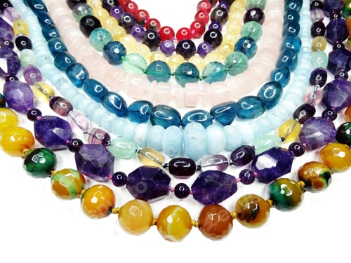 Preview: Semigem Necklace With Bright Crystals Jewellery