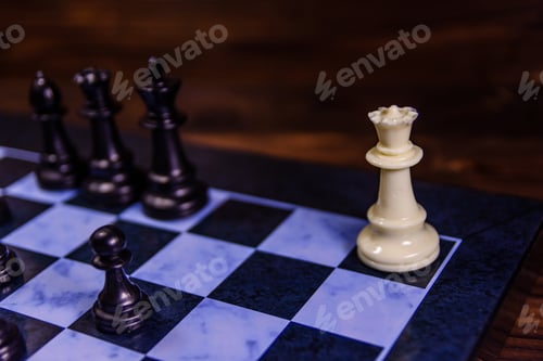 Preview: Composition Of The Chess Pieces On Chess Board