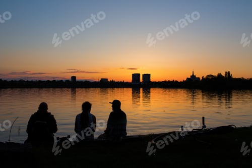 Preview: Group Of Friends Enjoying A Sunset