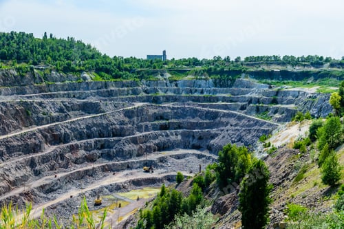Preview: View On Cliffs In A Granite Quarry