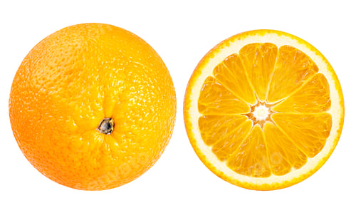 Preview: Oranges Isolated On The White Background