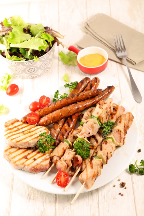 Preview: Plate Of Fried Meats Barbecue