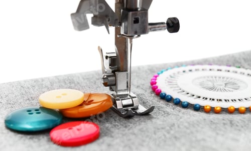 Preview: The Sewing Machine, Buttons And Needles.