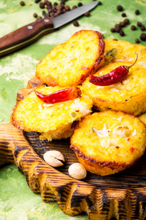Preview: Autumn Muffins From Zucchini.Autumnal Dish.Vegetarian Cuisine.Dietic Food