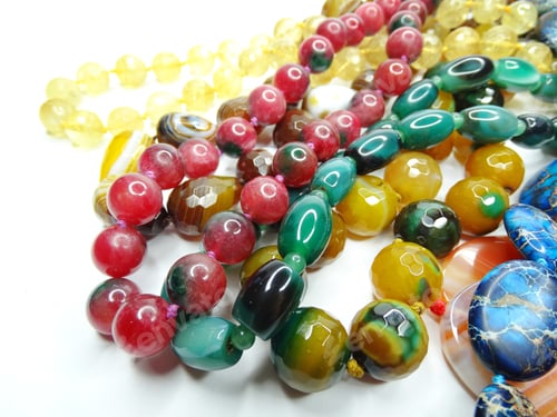 Preview: Jewelry Semiprecious Beads Made Of Geological Minerals