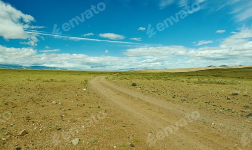 Preview: Mountain Plateau In The Area Zavkhan River, River In The Govi-Altai Mongolia