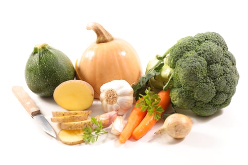 Preview: Assorted Vegetable On White Background