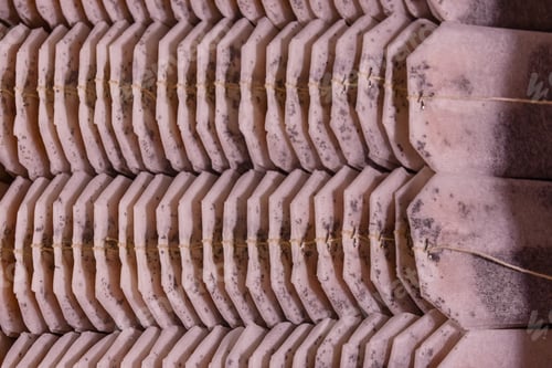 Preview: Rows Of The Teabags For The Background