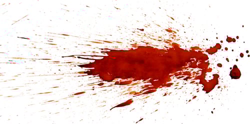 Preview: Splashes Of A Brown Paint On A White Background.