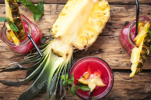 Pineapple and Star Fruit Tropical Juice Refreshment