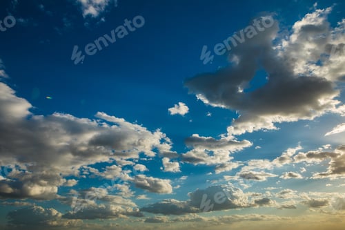 Preview: Sky Clouds,Sky With Clouds And Sun