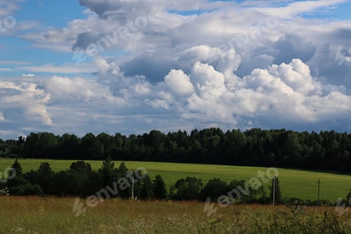 Preview: Lanscape Meadow Sky Cloud
