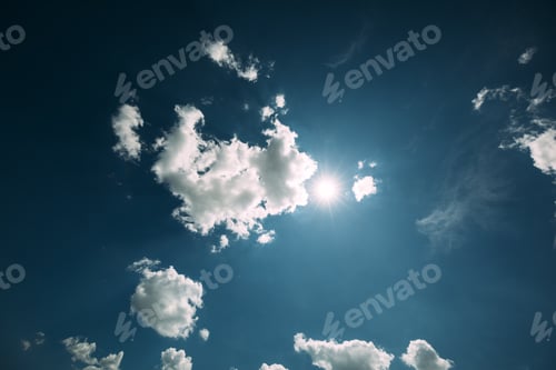 Preview: Sky Clouds,Sky With Clouds And Sun