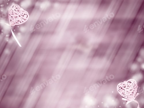 Preview: Abstract Background Love Colorful Red Blurs With Shiny Hearts
