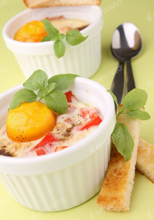Preview: Egg Cocotte With Toast And Basil