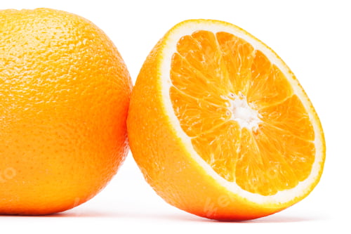 Preview: Orange Fruit Isolated On White Background