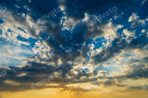 Himmel, Wolken, Himmel mit Wolken und Sonne