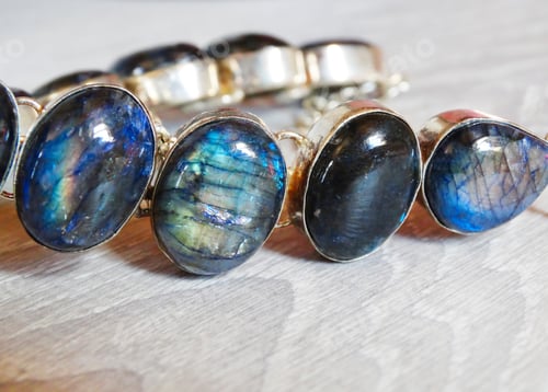 Preview: Jewelry Beads With Labradore Bright Colorful Crystals Luxury Fashion Accessory Background