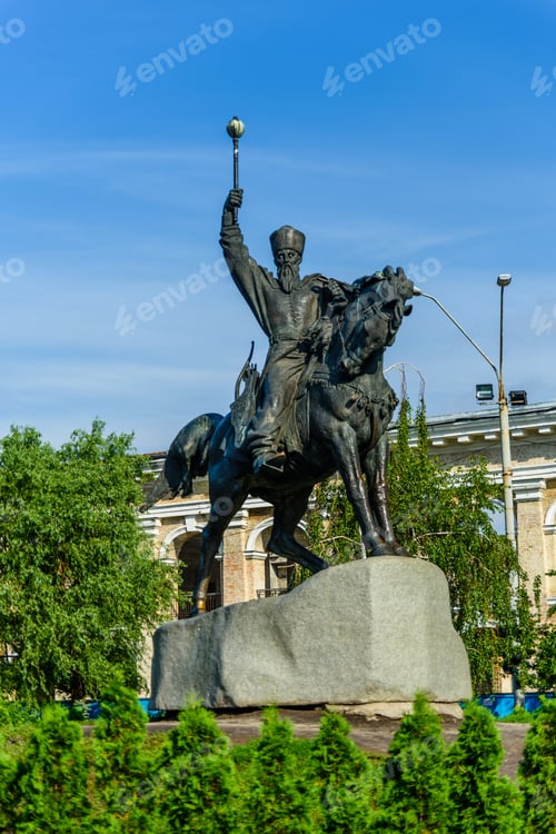 Preview: Monument To Cossack Hetman Petro Sagaidachnyi In Kiev, Ukraine