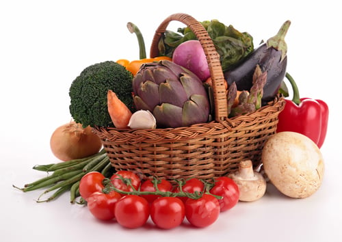 Preview: Wicker Basket With Vegetables