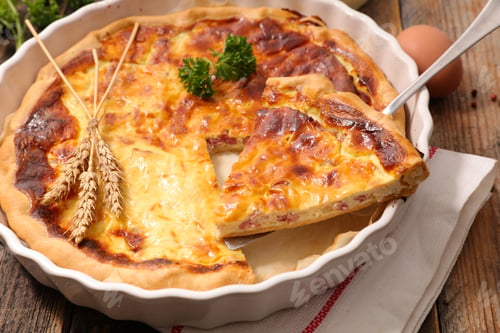 Preview: Homemade Quiche With Ingredients