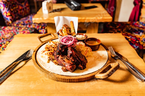 Preview: Grilled Ribs With French Fries