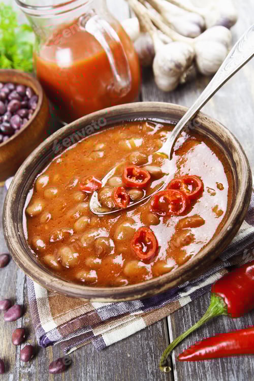 Preview: Soup With Red Bean And Chili Pepper