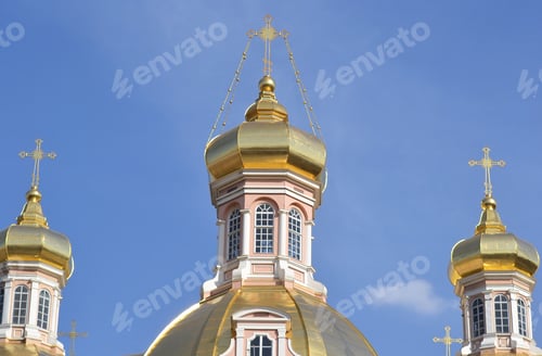 Preview: Holy Cross Cathedral. One Of The Oldest Temples In St. Petersburg, Built In The Years 1739-1751 In