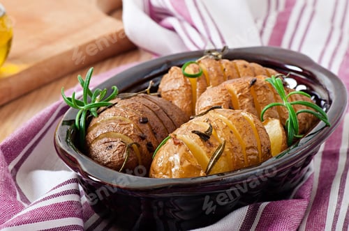 Preview: Baked Potatoes With Rosemary And Garlic