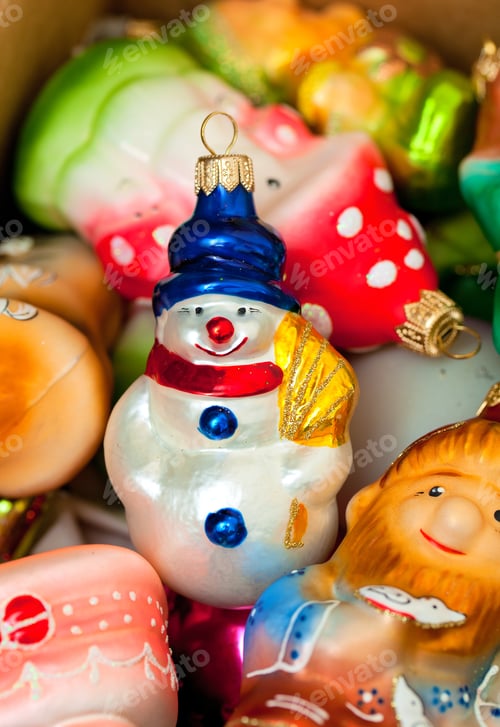 Preview: Colorful Christmas Toys In A Box