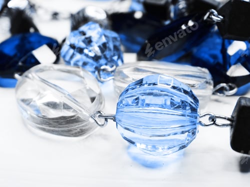 Preview: Jewelry Beads With Bright Colorful Crystals Luxury Fashion Accessory Background
