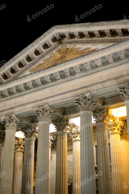 Preview: Colonnade Of Kazanskiy Sobor In St. Petersburg By Night, Russia.