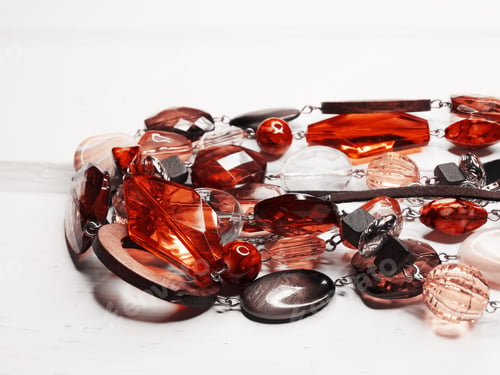 Preview: Jewelry Beads With Bright Colorful Crystals Luxury Fashion Accessory Background