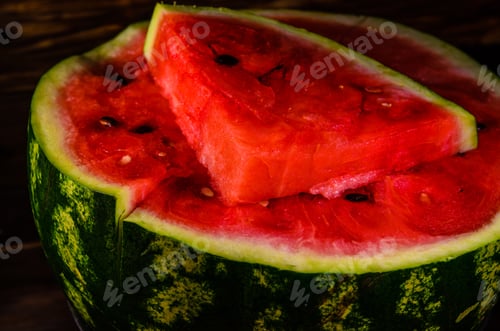 Preview: Closeup Of The Fresh Ripe Water Melon