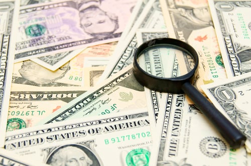 Preview: Money (Dollars) And Magnifier.