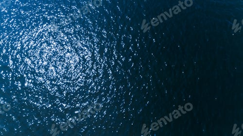 Preview: Aerial Top View Of Blue Sea Surface