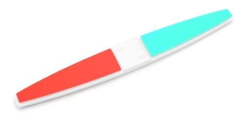 Colorful Nail File on a White Background