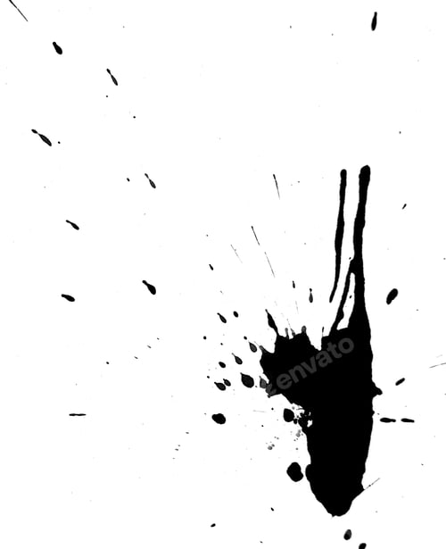Preview: Black Splashes On A White Background.
