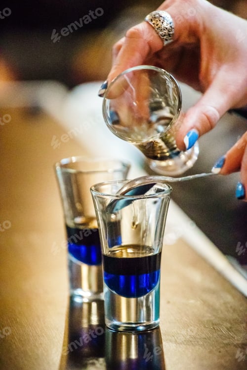 Preview: Bartender Making Cocktail