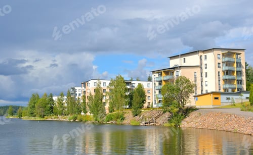 Preview: Embankment In Lappeenranta At Summer. City And Municipality In Finland, Administrative, Economic