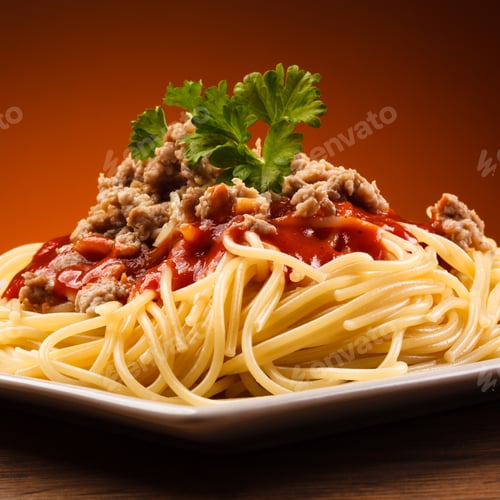 Preview: Pasta With Meat, Tomato Sauce And Vegetables